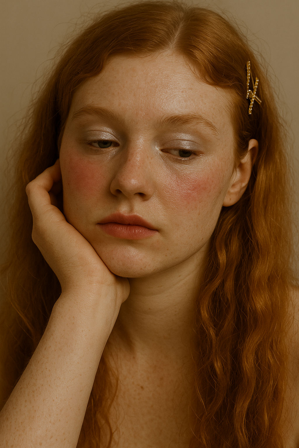 Editorial Makeup mit kräftigen Farben und kreativem Lidschatten