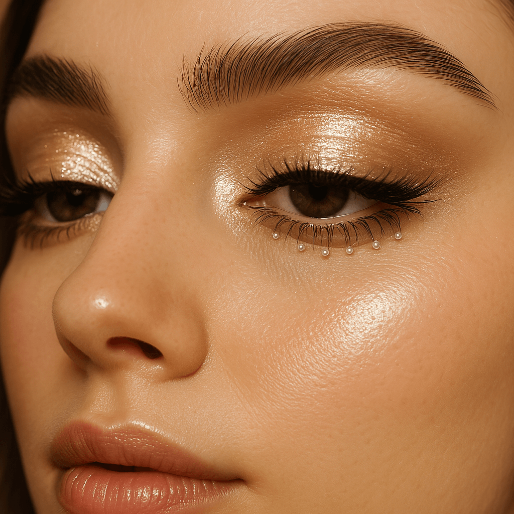 Make-up für Fotoshooting mit Smokey Eyes und Nude Lippen